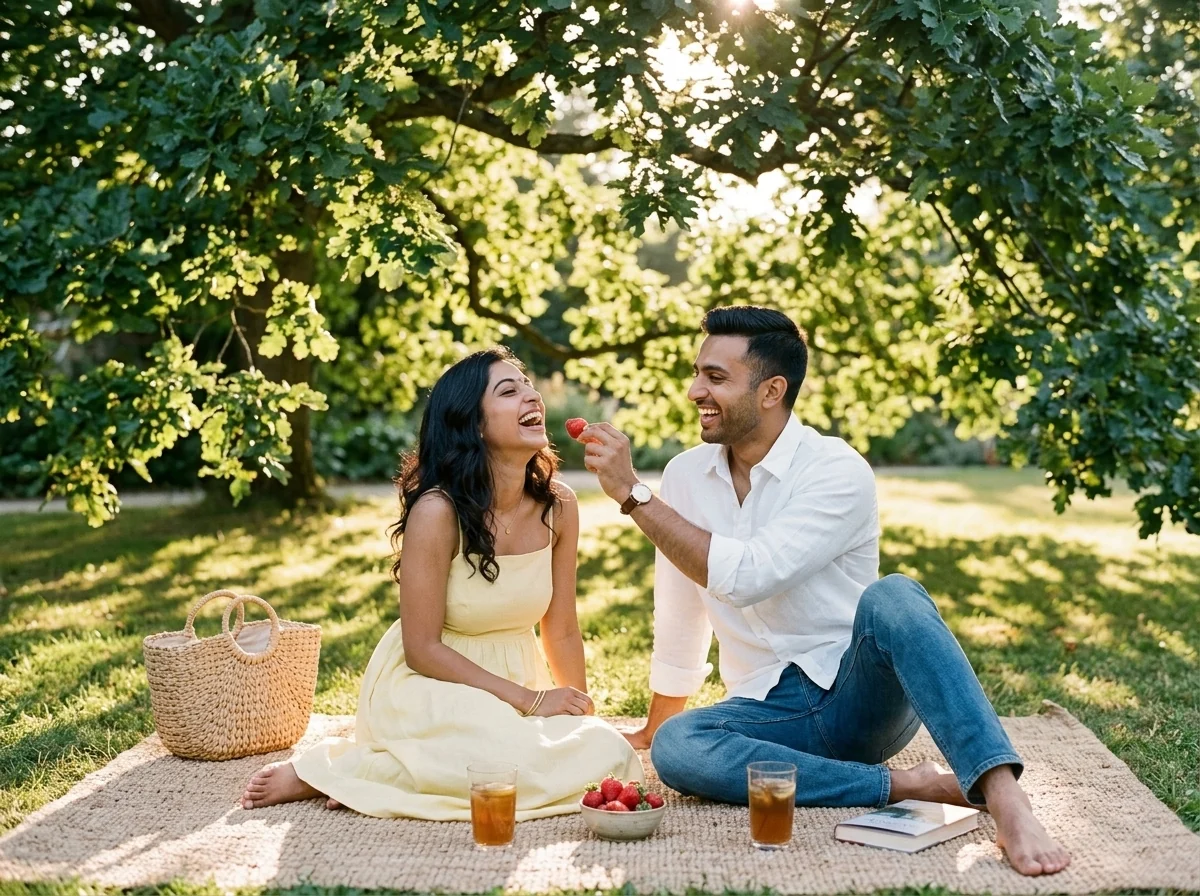 Sunlit Garden Picnic